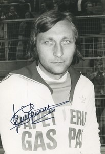 Football 1976 US Valenciennes Anzin Jean-Pierre Kuskowiak Studio Photo Signed