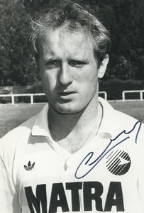 Football 1987 Paris Matra Racing Jean Claude Lafargue Old Studio Photo Signed