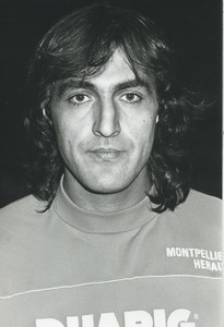 Football Soccer 1987 Montpellier HSC Jean-François Larios Old Studio Photo