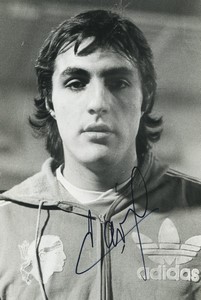Football Soccer 1977 SÉC Bastia Jean Francois Larios Old Studio Photo Signed