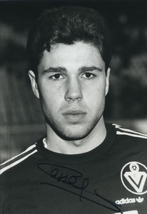 Football 1986 Girondins de Bordeaux Laurent Lassagne Old Studio Photo Signed