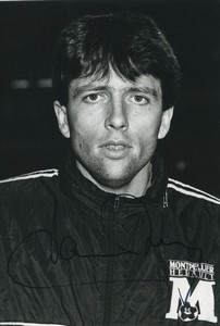 Football Soccer 1994 Montpellier HSC Thierry Laurey Old Studio Photo Signed