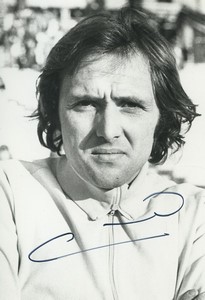 Football Soccer 1978 Paris FC Bernard Lech Old Studio Photo Signed