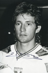 Football Soccer circa1994 Montpellier HSC Fabien Lefevre Old Studio Photo Signed