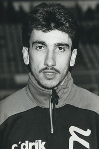 Football Soccer 1989 US Orléans Manuel Lerat Old Studio Photo