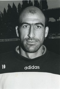 Football Soccer 1996 Olympique de Marseille Yordan Letchkov Old Studio Photo