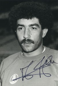 Football Soccer 1986 AS Monaco Abdallah Liégeon Old Studio Photo Signed