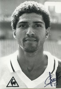 Football Soccer 1985 PSG Paris Saint Germain Claude Lowitz Studio Photo Signed