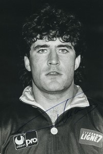 Football Soccer 1988 F.C. Sochaux Philippe Lucas Old Studio Photo Signed
