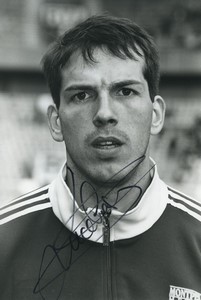 Football Soccer 1991 Montpellier HSC Franck Lucchesi Old Studio Photo Signed