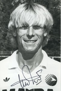 Football Soccer 1987 Matra Racing Paris Philippe Mahut Old Studio Photo Signed