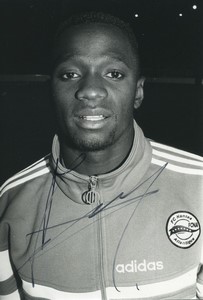 Football Soccer 1996 FC Nantes Claude Makélélé Old Studio Photo Signed