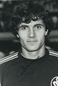 Football 1985 Girondins de Bordeaux 	Pascal Malbeaux Old Studio Photo Signedt