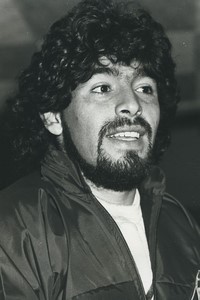 Football Soccer 1986 SSC Naples Diego Maradona Old Studio Photo