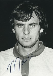 Football Soccer 1985 SC Bastia Paul Marchioni Old Studio Photo Signed