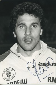 Football Soccer 1986 Toulouse FC Alberto Márcico Old Studio Photo Signed #2