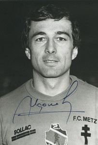 Football Soccer 1986 FC Metz Plamen Markov Old Studio Photo Signed
