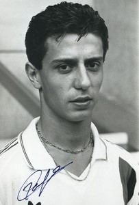 Football Soccer 1987 PSG Paris Saint Germain Patrice Marquet Studio Photo Signed