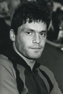 Football Soccer 1991 AJ Auxerre Bruno Martini Old Studio Photo