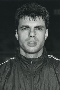 Football Soccer 1993 RC Strasbourg Franck Mary Old Studio Photo