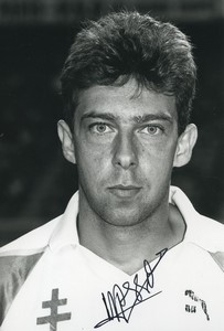 Football Soccer 1991 FC Metz Claude Massa Old Studio Photo Signed