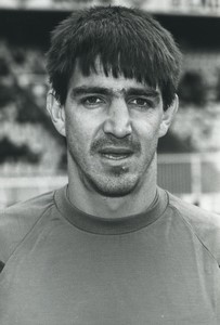 Football Soccer 1990 Stade brestois Alfredo Mendoza Old Studio Photo