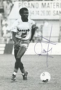 Football Soccer 1988 SC Toulon Var Roger Mendy Old Studio Photo Signed