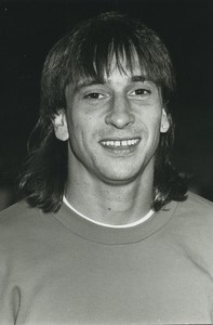 Football Soccer 1991 AS Cannes Guy Mengual Old Studio Photo
