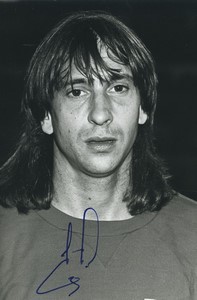 Football Soccer 1990 AS Cannes Guy Mengual Old Studio Photo Signed