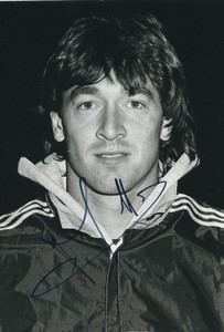 Football Soccer 1987 Chamois niortais Franck Mérelle Old Studio Photo Signed