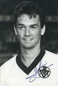 Football 1989 Girondins de Bordeaux Frederic Meyrieu Old Studio Photo Signed