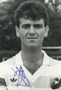 Football Soccer 1988 Matra Racing Paris Michel Milojević Old Studio Photo Signed