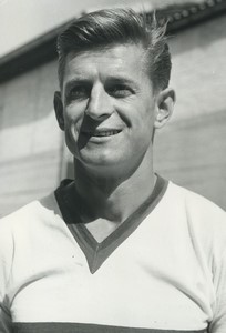 Football Soccer 1963 Stade français Milos Milutinović Old Studio Photo