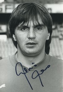Football Soccer 1988 AJ Auxerre Marko Mlinarić Old Studio Photo Signed