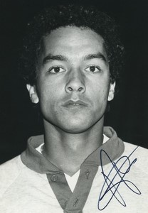 Football Soccer 1982 AS Saint-Étienne Alain Moizan Old Studio Photo Signed