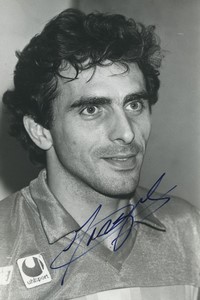 Football Soccer 1988 AJ Auxerre Didier Monczuk Old Studio Photo Signed