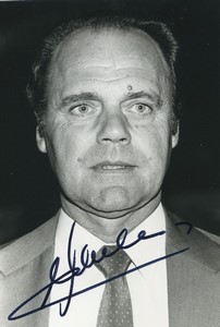Football Soccer 1985 A.S. Monaco Lucien Muller Old Studio Photo Signed
