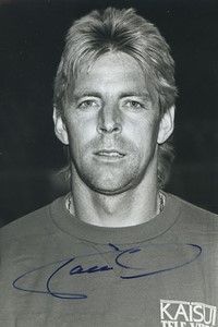 Football Soccer 1990 AS Cannes Norbert Nachtweih Old Studio Photo Signed