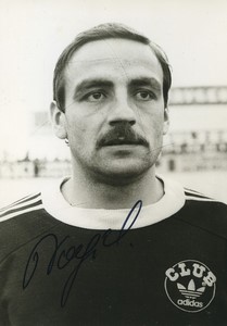 Football 1981 US Valenciennes Anzin Eugeniusz Nagiel Old Studio Photo Signed
