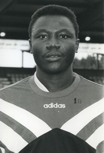 Football Soccer 1995 F.C. Nantes Japhet N'Doram Old Studio Photo