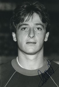 Football Soccer 1983 AS Monaco Thierry Ninot Studio Photo Signed