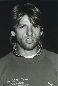 Football Soccer 1990 SM Caen Jesper Olsen Old Studio Photo