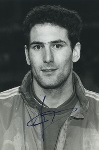 Football Soccer 1989 FC Sochaux Chérif Oudjani Old Studio Photo Signed