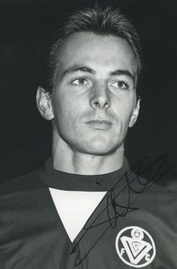Football Soccer 1989 Girondins de Bordeaux Stephane Paille Studio Photo Signed