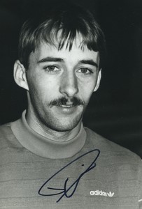 Football Soccer 1985 Le Havre AC Pascal Pain Old Studio Photo Signed
