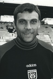 Football Soccer 1996 Stade rennais Goran Pandurović Old Studio Photo