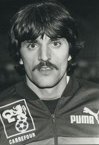 Football Soccer 1982 Olympique lyonnais José Pasqualetti Old Studio Photo