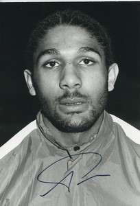 Football Soccer 1986 Olympique de Marseille Franck Passi Studio Photo Signed