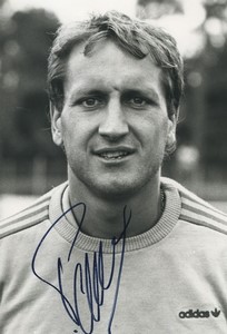 Football Soccer 1986 RC Paris Loic Pérard Old Studio Photo Signed