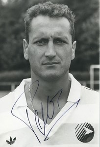 Football Soccer 1988 Matra Racing Paris Loic Perard Old Studio Photo Signed